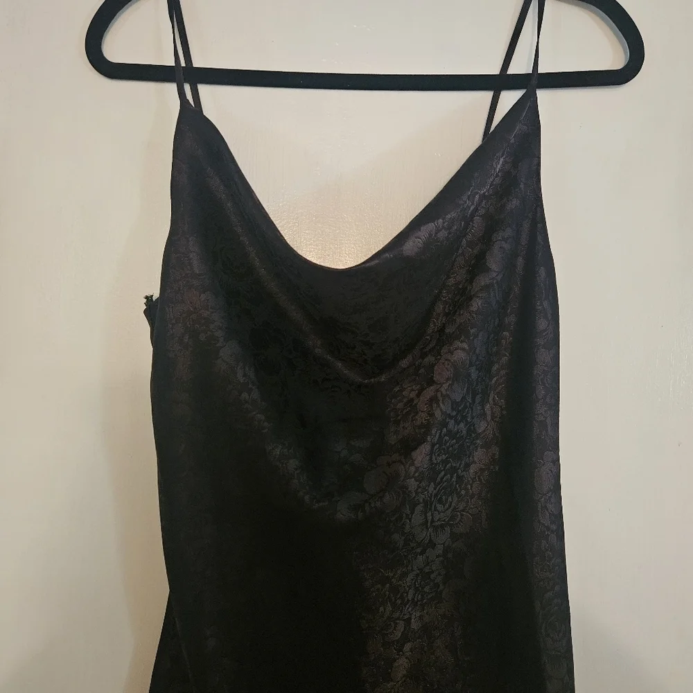 Kittenish Black Cowl Neck Midi Dress Medium - Picture 4 of 7
